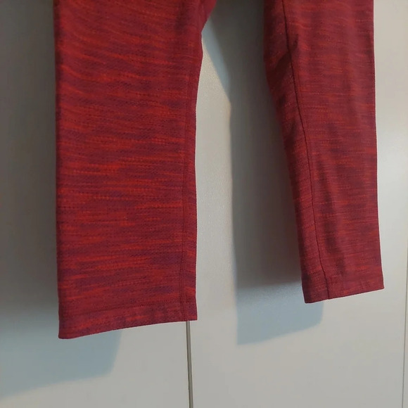 Lululemon Wunder Under cropped leggings in heathered Red Luon 6 - Picture 5 of 7